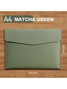客製化刺繡姓名 PU 信封式文件袋，個性化文字文件收納袋，便攜辦公收納禮品袋 - 彩色 - 查看 14