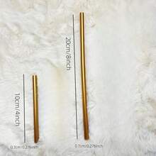 20/50PCS Gold Hot Glue Sticks, 3.93 X 0.27 In Waxing Glue Sticks Colored, Mini Adhesive EVA Sticks For Stamp Home Repair DIY Art Projects Bonding Woods Glass Paper Plastic Decoration - Gold - View 5
