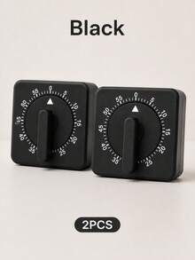 1Pc 60-Minute Mechanical Kitchen Timer, Battery-Free Wind-Up Countdown Timer With Ticking Sound & Ring Alarm, ABS Cooking Timer For Baking, Boiling, Stewing, Study, Classroom, Office, Home Kitchen - Multicolor - View 10