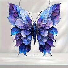 1件裝 2D平面彩色壓克力蝴蝶捕夢網裝飾品 - A - 查看 1