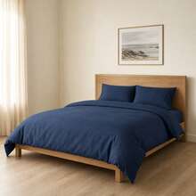 POLIGONO Duvet Covers Sets - Navy Blue - View 1