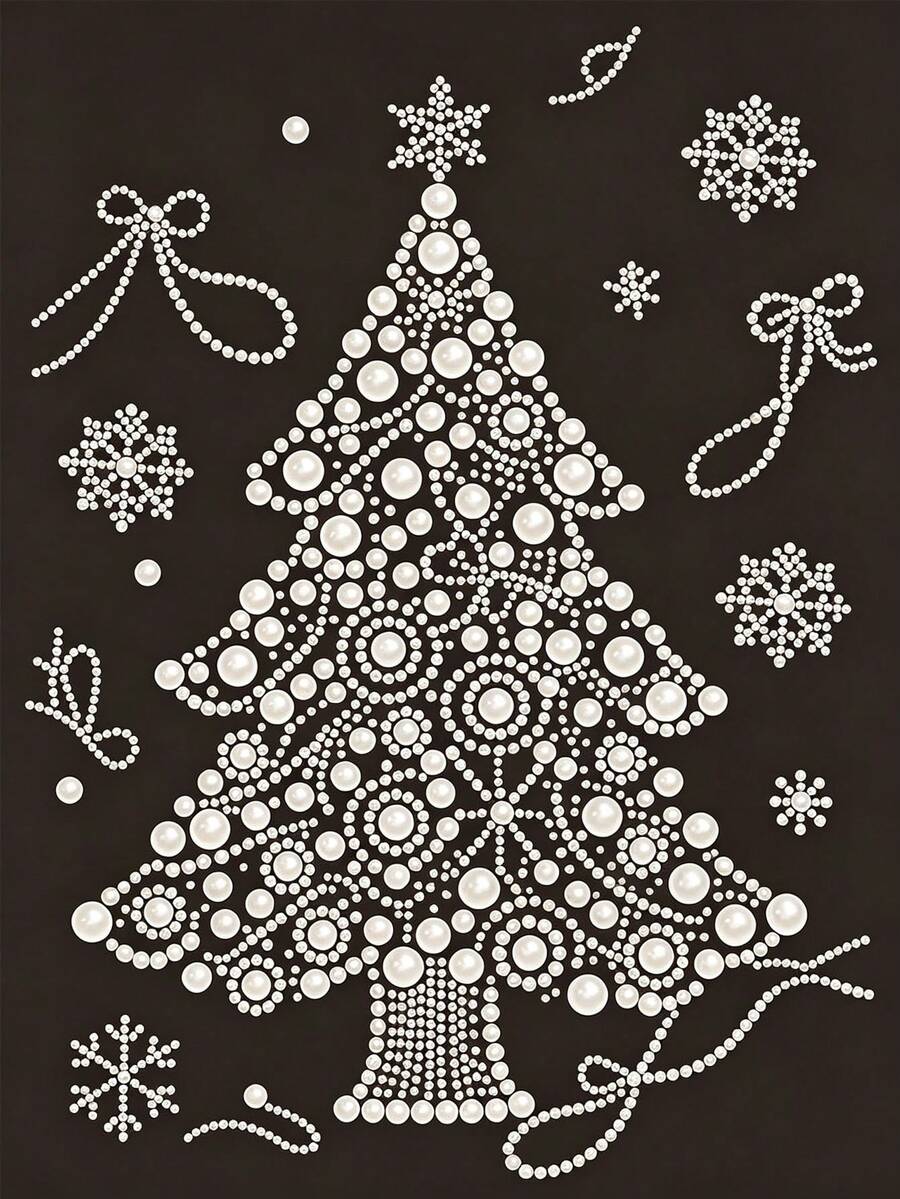 30*40cm Frameless Canvas Colorful Pearl Painting, DIY Rhinestone Sticker Decor Art. High Gloss Round Pearl Beads, Thickened Waterproof Printed Canvas. Suitable For Parents And Children And Team Building Activities Stress Relief Craft, Home Leisure DIY Decoration - A - View 1
