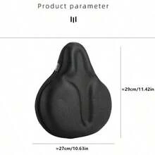 1pc Thickened & Widened Comfortable Breathable Sponge Bicycle Saddle Cover, Outdoor Cycling Bike Seat Cushion For Large Butt, Suitable For Daily Riding With Rain Cover - Multicolor - View 9