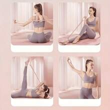 1 buah Tali Elastis Yoga - Warna Acak, Tali Peregang Kebugaran Elastis Premium, Cocok untuk Peregangan Punggung, Pembentukan Tubuh, Latihan Kekuatan dan Latihan Fleksibilitas, Ideal untuk Latihan di Rumah, Gym dan Aktivitas Kebugaran di Luar Ruangan - warna acak - View 5