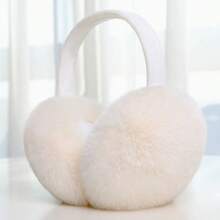 1pc Winter Earmuffs, Foldable Plush Ear Covers, Warm And Comfortable, Cute Women's Earmuffs, Adjustable Headband, With Plush Warm Lining, Winter Outdoor Warm Accessories - Multicolor - View 13