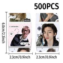 500pcs Stiker Gulung Boy Band Korea CORTI/S, Stiker Segel untuk Perencana, Botol Minum, Koper, Dekorasi Buku Catatan, Merchandise Penggemar, Hadiah Kecil untuk Sahabat Terbaik - MultiWarna - View 3
