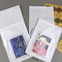 100pcs Transparent Flat Bottom Gift Packaging Bags, Including Holiday Gift Paper Bags, High-End Packaging Paper Bags, Accessory Small Gift Paper Bags, Flat Bottom Self-Adhesive Gift Bags, Party Gift Packaging Bags, Craft Creative DIY Decorative Gift Paper Bags, Suitable For Holiday, Wedding, Birthday Party Gift Bags And Gift Packaging Paper Bags - Gift Bags - View 6
