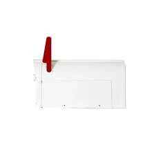 Medium White Plastic Post Mounted Mailboxes - AsPic - View 6