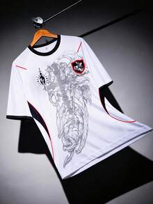 Brazil Men's Football Jersey & Lightweight Soft T-Shirt & Match, Training, Casual Wear & Gift - White - View 4