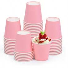 100/60/40/30/20/10pcs Gelas Kertas Merah Muda, Gelas Sekali Pakai 9oz/Peralatan Makan, Gelas Minuman Dingin/Panas, Gelas Teh, Gelas Air, Gelas Minuman, Gelas Susu, Gelas Jus, Gelas Kopi, Untuk Kantor, Hotel, Pesta Piknik Liburan, Aktivitas Luar Ruangan, Dekorasi Ulang Tahun, Pernikahan, Natal, Kembali ke Sekolah, Perayaan Festival, Dekorasi Rumah, Halloween, Perlengkapan Dapur, Restoran BBQ - A - View 11