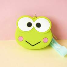 1pc Sanrio‑Themed Cartoon Character Silicone Mini Wallet Keychain, Portable Earphone Storage Pouch, Bag Decorative Charm, Gift Accessory - Coin Purse - View 9