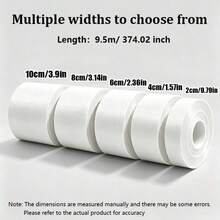 شريط إغلاق متعدد الوظائف قائم على القماش مقاوم للرياح، شريط حشو فجوات الأبواب والنوافذ الزجاجية عالي الالتصاق، شريط لاصق ذاتي مقاوم للماء وعازل للصوت ومقاوم للبرد، قابل للإزالة بدون بقايا، مناسب للمنزل والمطبخ والحمام، إصلاح وإغلاق المفاصل والفجوات الصناعية - أبيض - مشاهدة 11
