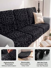 1 buah Sarung Sofa Sutra Susu Motif Leopard, Sarung Sofa Elastisitas Tinggi yang Dapat Dicuci, Cocok untuk Semua Musim, Dapat Digunakan di Teras, Taman, Tepi Kolam Renang dan Berbagai Acara, Dijual Satuan, Cocok untuk Sofa 1/2/3/4 Dudukan - MultiWarna - View 8