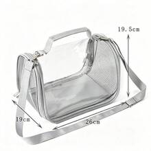 Parrot Bird Carrier Bag, Breathable Pigeon Lizard Hamster Travel Cage, Portable Bird Carrier, Small Pet Supplies, Transparent Panoramic - Grey - View 2