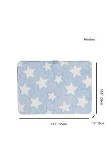 1pc Heart Style Laptop Case, Tablet Bag, Suitable For 10/11 Inch , 13/14 Inch, 15/15.6 Inch Laptop Sleeve - Baby Blue - View 9