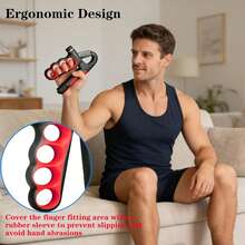 LINGPENG 2pcs Adjustable Grip Strength Trainer (5-100kg), 4-Hole Counter Forearm Exerciser, Non-Slip Handle Fitness Training Equipment - Multicolor - View 5