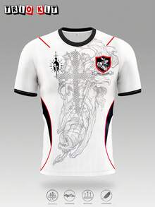 Brazil Men's Football Jersey & Lightweight Soft T-Shirt & Match, Training, Casual Wear & Gift - White - View 2