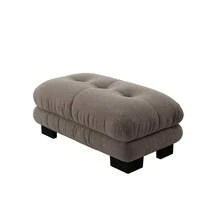 Paris Ottoman Yellow - Vintage Chenille Style - Coklat - View 6