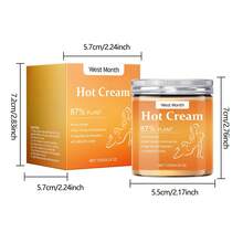 100g/120g Strong Firming Hot Cream - Moisturizes And Enhances Elasticity Of Arms, Thighs And Abdomen, Contains Glycerin And Ginger For Deep Hydration, Suitable For All Skin Types - Multicolor - View 9