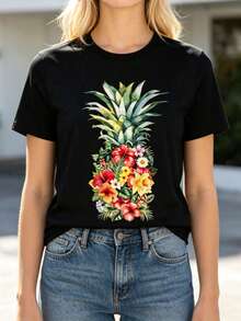 Women T-Shirts - 黑色 - 查看 11