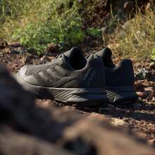 Adidas TRACEFINDER Outdoor Stable Breathable Moisture-Wicking Cushioned Trail Running Shoes - Black - View 10