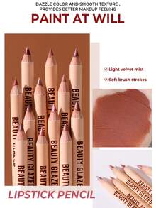 beauty glazed 12 PCS Lip Liner Pencil Set - Waterproof, Highly-Pigmented Pencil For Shaping & Sculpting Lips, Longwear, Smudge-Proof Lip Liner Set For Precise Definition And All-Day Lip Contour - 1 Set - View 8