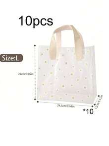 Tas Kado Genggam PVC Transparan, Tas Tote Transparan PVC Motif Bunga Daisy, Tas Kado Liburan yang Dapat Digunakan Kembali, Kado Liburan - Beraneka warna - View 14