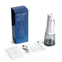 Hailicare Portable Water Flosser, 4 Modes, IPX7 Waterproof 300ML Water Flosser, Suitable For Home And Travel Teeth And Gum Cleaning, Type-C Charging, 2-Minute Auto Shut-Off And Smart Memory Function, Multiple Nozzles - White - View 11