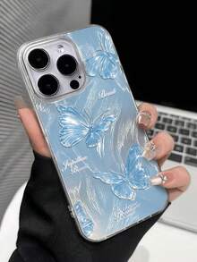 新款大孔羽毛線 IMD 漸層 PC+TPU 一體式彩繪防摔手機殼，適用 Apple 16 / 16 Pro / 16 Pro Max / 15 Pro Max / 14 Pro / 13 Pro Max / 12 Pro / 11 / 15 Plus，小眾高端溫柔女生風格，TPU 防摔軟殼保護套，適用 Galaxy A04 / A32 / A52 / A72 / A33 / A23 / A34 / A35 / S23 / S24 / A25 / S21 / S20 - 彩色 - 查看 4