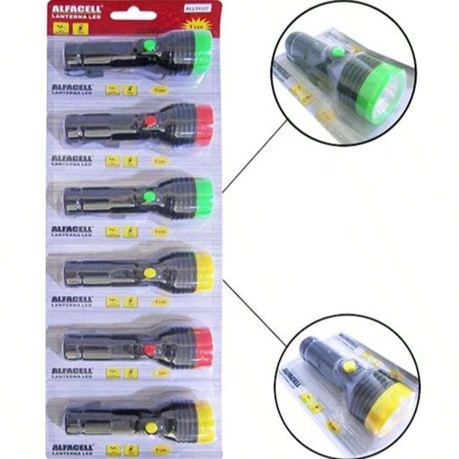 LANTERNA DE LED A PILHA 12CM Alfacell sortidas - 1 PÇ SORTIDAS - Visão 1