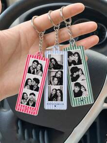 Custom Photo Acrylic Keychain, Personalized Photo Couple Keychain, Couple Gift, Anniversary Gift, Personalized Photo Lanyard Pendant, Birthday Gift - Multicolor - View 9