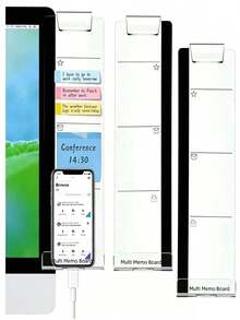 2 set akryl-memoklämmor för datorskärm, transparent skrivbordsorganizer, klara anteckningsklämmor för datorskärm, memohållare för skrivbord till hemkontor, klämmor för självhäftande lappar och papper, multifunktionell filorganizer, lämplig för hem och kontor, nyårspresent - Multifärgad - Visa 5