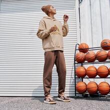 Adidas ENTRAP American Campus Style Youthful Retro Basketball Skate Shoes JR8321 - Coffee Brown - View 4