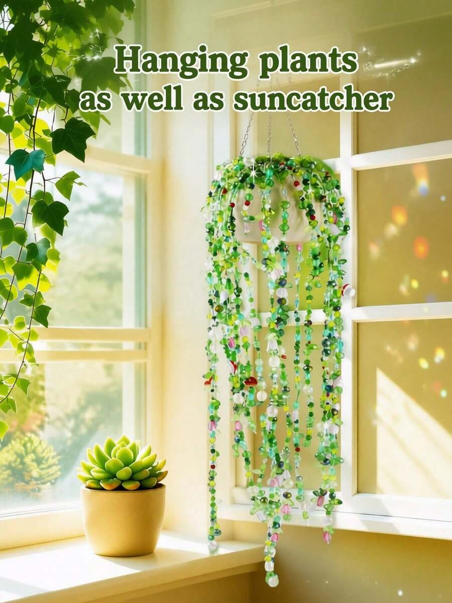 2800pcs Beaded Plant Set, Green Beaded Plant Kit,Preserved Plant Set, Natural-Colored Crystal Glass Leaf Beads For DIY, Green Glass Beads For Plant Making, Green Beads For Preserved Plants, Beaded Leaves For Jewelry Making, DIY Crafts - Multicolor - View 1