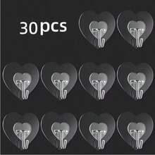 White 5pcs/10pcs/20PCS/30PCS/50pcs PVC (Polyvinyl Chloride) Other Hooks - White - View 17