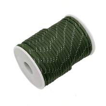 Outdoor Camping 4mm Reflective Paracord, 30m/98.43ft Spool Rope, Camping Tent Setup Rope, Dly Accessory Rope, Applicable To Canopy Tent, Camping Hiking, Camping Essential - Multicolor - View 6