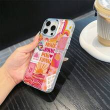 1件 極簡時尚向日葵貓咪卡通圖案 全包覆透明TPU防指紋手機殼 硬殼抗黃變，適用於 iPhone 16 Pro Max/16/16 Pro/16 Plus/11/15/15 Pro/15 Pro Max/12/13/14 Pro Max/XS/XR/11 Pro/11 Pro Max/12 Pro/12 Pro Max/13 Pro/13 Pro Max/7 Plus/14 Pro/14 Pro Max/14 Plus/7 Plus/8 Plus/8/SE2/12 Mini/13 Mini - 彩色 - 查看 2