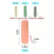 1/2pcs Portable Travel Mouthwash Cup, Reusable Water Cup, Suitable For Outdoor Camping, Business Travel, Bathroom Storage (Built-In Hanging Rope, Random Color Delivery!!!) - Multicolor - View 4
