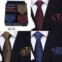AlanKing Bộ quà tặng cà vạt nam họa tiết Paisley, món quà tuyệt vời cho nam giới trong đám cưới trang trọng, phỏng vấn công việc và các dịp lễ - Màu sắc hỗn hợp - Xem 8