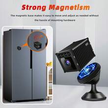 Wireless 1080P HD Surveillance Camera, Wireless WiFi Camera With 800mAh Battery, Smartphone App Connectivity, Night Vision, Motion Detection, Charging Via Type-C, Live Video Sharing, Optional Cloud Storage. - Black - View 7