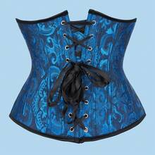 1pc Women's Short Waist Cincher, Tummy Control Waist Trainer Body Shaper Top, Suitable For Party, Daily Wear - Royal Blue - View 2