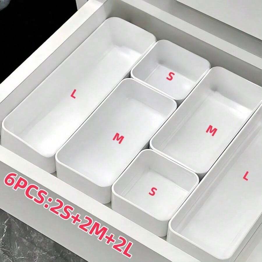 Makeup Storage Set - 6 Pieces [2P+2M+2L] - View 1