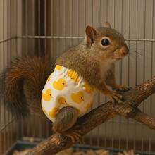Cute Duck Print Hamster Diaper, Washable Breathable Pet Underwear, Suitable For Small Rodents, Leak-Proof Design, Ideal For Cage Hygiene And Travel - one-size - View 8