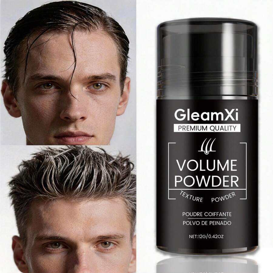 Hair Volumizing Powder For Men - Instantly Adds Volume & Texture, Oil Control Styling Powder, Fluffy Hair Building Powder 12g - Fluffy Powder - View 1