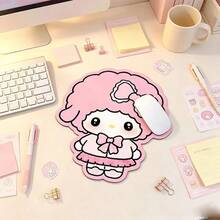 SANRIO 1 Peça Mouse Pad com Formato Assimétrico de Ovelha, Design Personalizado Único com Impressão de Alta Definição, Base de Borracha Antiderrapante e Resistente ao Desgaste, Superfície Suave Compatível com Vários Mouses para Movimento Flexível, Adequado para Casa, Dormitório, Escritório, Trabalho no Computador e Jogos, Presente Divertido para Meninas e Melhores Amigas - A - Visão 6