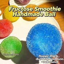 somoving 1/2pcs Maltose Stress Relief Toy, Fun ASMR Sound, Fructose Ice Cream Texture Bright Color Soft Squeeze Ball, Soft Mochi Toy, Portable Office Sensory Toy, Relieve Anxiety, Ideal Gift For Family, Friends, Children And Adults - Multicolor - View 3