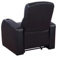 Greenfield Cyrus Black 3-Seater Home Theater With Storage - Black1 - View 8