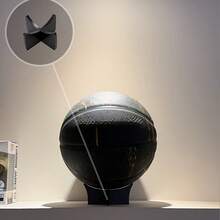 1/4 Ball Display Stand, PMMA Acrylic Black Minimalist Cross Design, Stable Non-Slip Support For Ball Display, Dust-Proof Storage And Display, Suitable For Basketball, Football, Volleyball, Rugby Collection Display, Fan Home Exhibition Ball Storage Decor - Multicolor - View 4