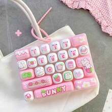 8 Styles Mood Station 26 Mechanical Keyboard Keycap Stress Relief Fingertip Keychain Toy Bag Pendant Gift - Multicolor - View 3