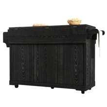 Black Multifunctional Kitchen Serving Trolley With Storage, Adjustable Shelves & Wine Rack, Mobile Rolling Side Table, Utility Storage Cart For Dining Room, Living Room And Balcony Home Use Character Count: 117 - Black - View 9